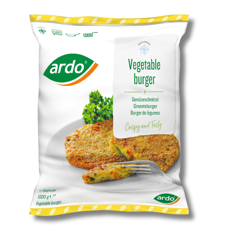 Grøntsagsburger med ost 1000 g