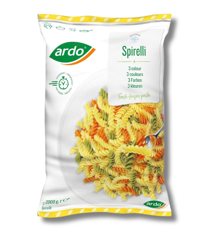 Pasta skruer, 3-farvet 2000 g