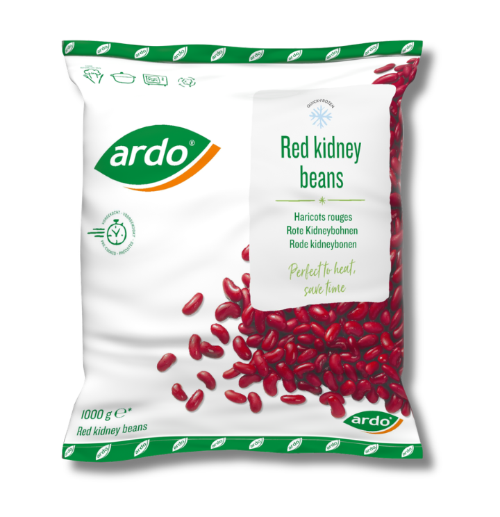 Røde kidneybønner, forkogte 1000 g