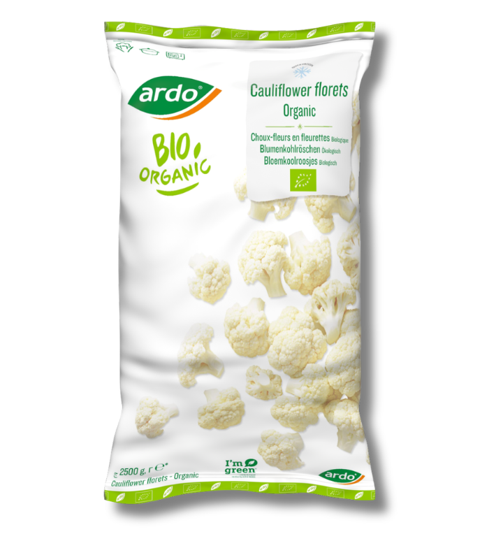 Økologiske blomkålsbuketter (20-60 mm) 2500 g