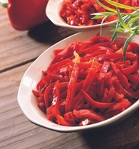 Rød peber i strimler 2500 g