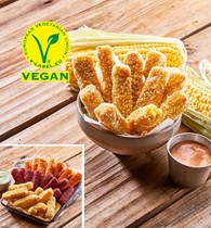 Veggie fingers, gule - med majs (vegansk) 1000 g