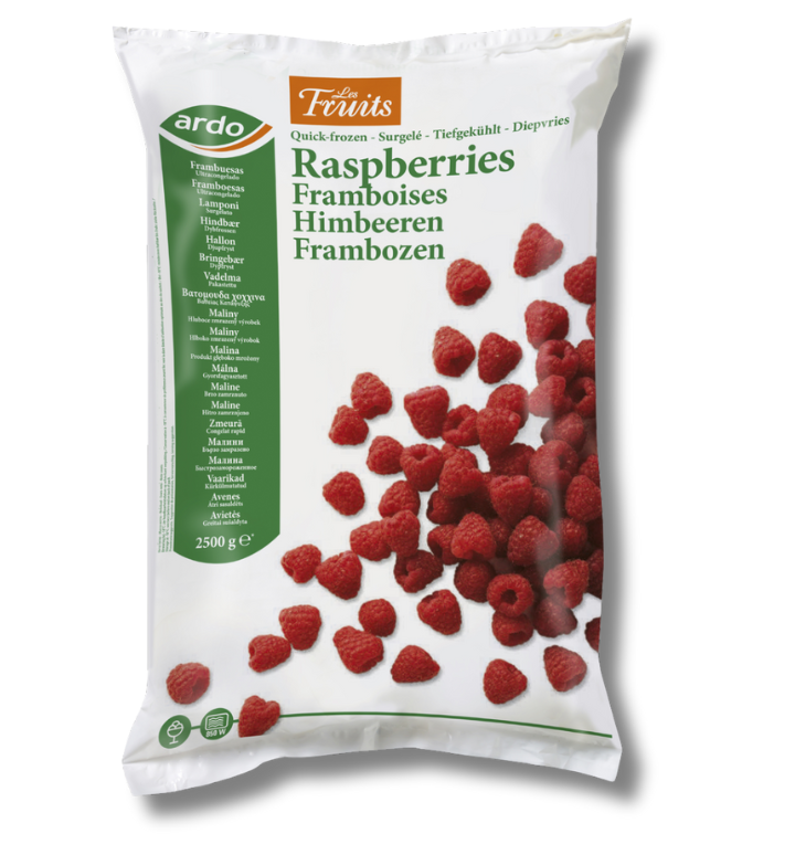 Hindbær (ukalibrerede) 2500 g