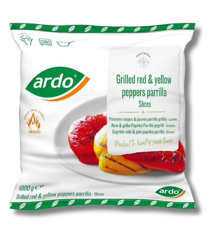 Grillede peberfrugt rød/gul 1000 g