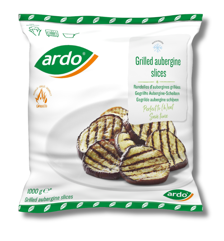 Grillede auberginer i skiver 1000 g