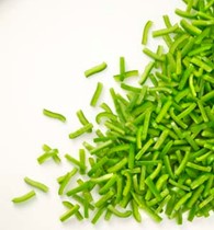 Økologisk grøn peber i strimler 10 kg