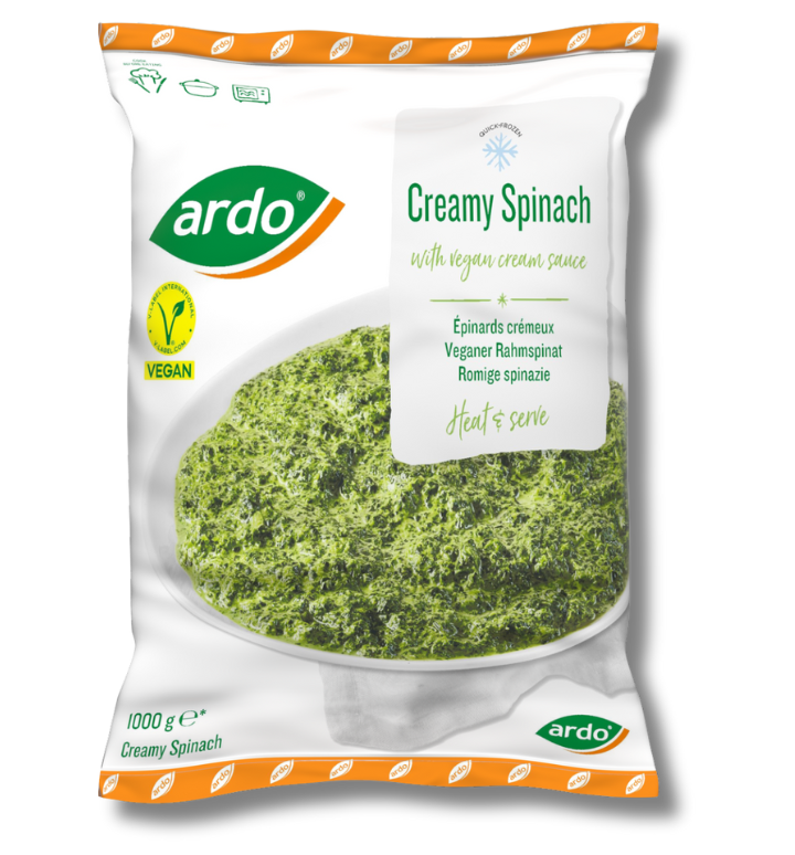 Cremet spinat (vegansk) 1000 g